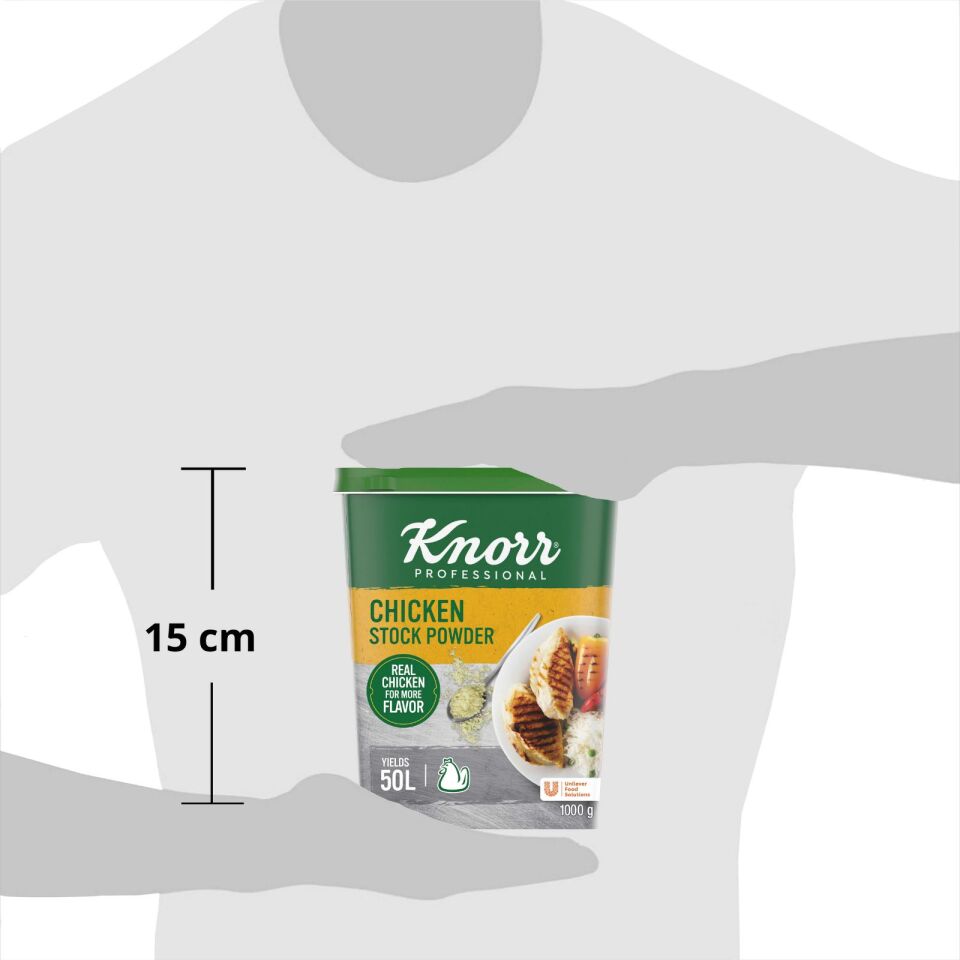 Knorr Professional Chicken Stock Powder (6x1kg) - Knorr Professional Chicken Stock Powder is the perfect versatile seasoning for all your dish preparations.